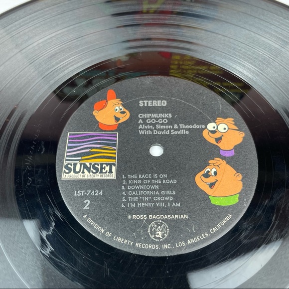 Vintage Chipmunks A Go Go Vinyl Music Record - Picture 3 of 6